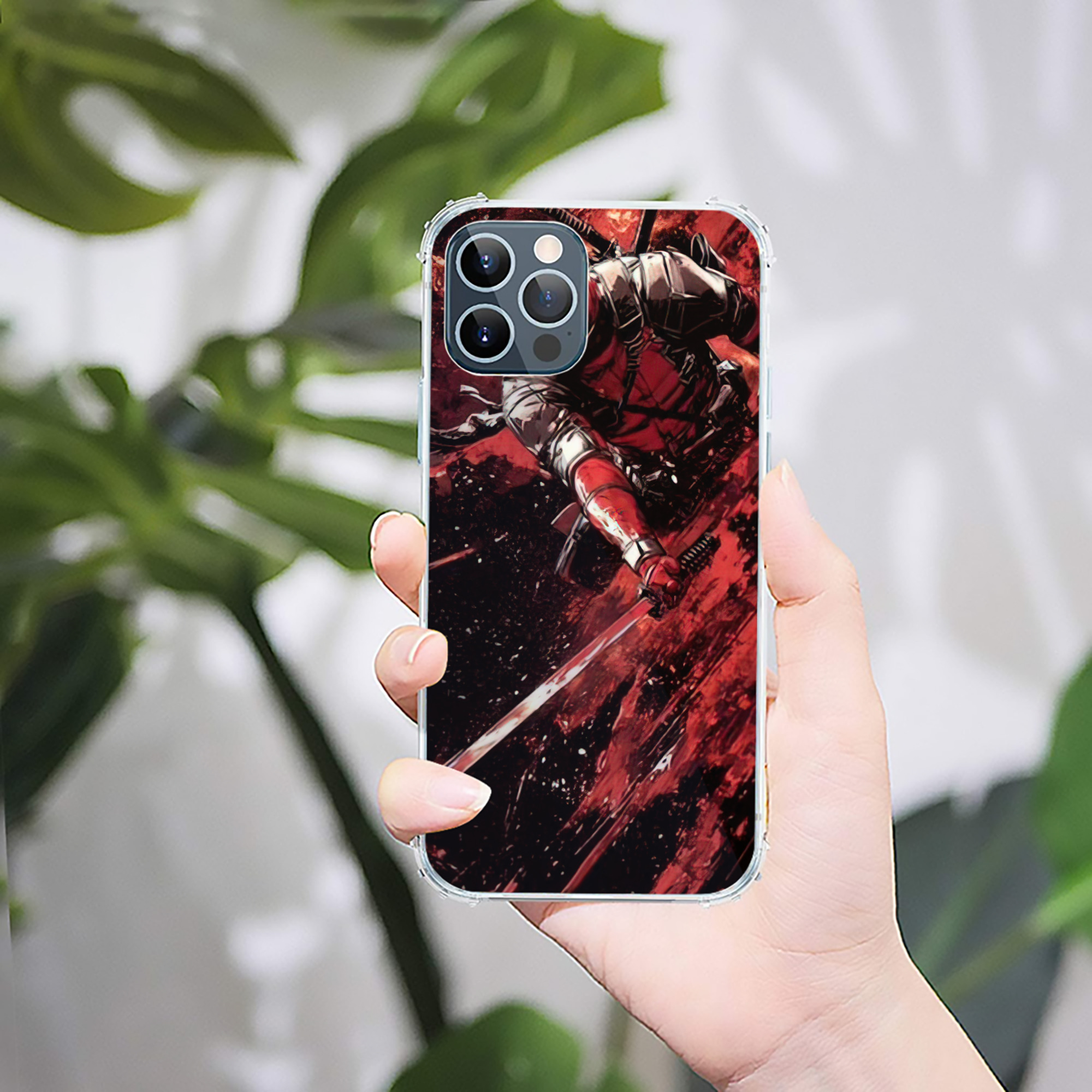 （画像用） Deadpool デッドプール 【iPhone 12シリーズ対応】透明スマホケース（クリアソフトケース）